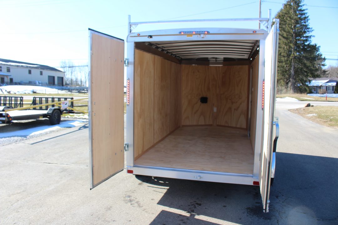 New 2026 NEO Trailers NAV 6' x 12' Aluminum Enclosed Cargo Trailer - Double Rear Doors - 6' Interior Height - 7000# GVW