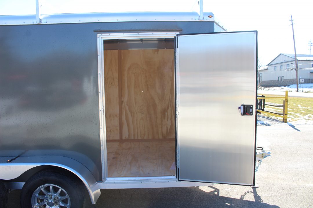 New 2026 NEO Trailers NAV 6' x 12' Aluminum Enclosed Cargo Trailer - Double Rear Doors - 6' Interior Height - 7000# GVW