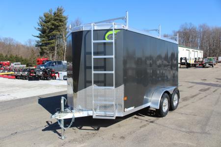 New 2026 NEO Trailers NAV 6' x 12' Aluminum Enclosed Cargo Trailer - Double Rear Doors - 6' Interior Height - 7000# GVW