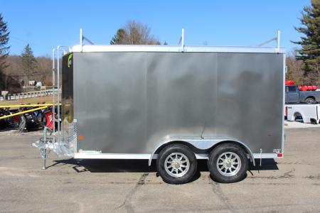 New 2026 NEO Trailers NAV 6' x 12' Aluminum Enclosed Cargo Trailer - Double Rear Doors - 6' Interior Height - 7000# GVW