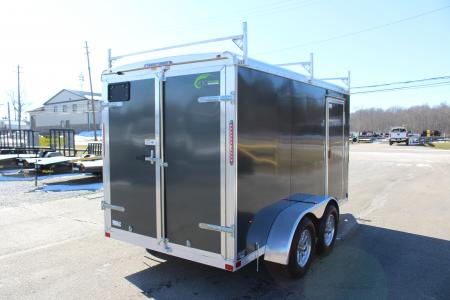 New 2026 NEO Trailers NAV 6' x 12' Aluminum Enclosed Cargo Trailer - Double Rear Doors - 6' Interior Height - 7000# GVW