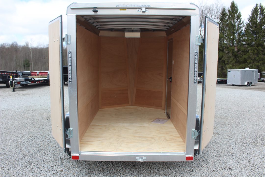 New 2026 NEO Trailers NAV 5' x 8' Aluminum Enclosed Cargo Trailer - Double Rear Door - 6' INTERIOR HEIGHT - 2500# GVW