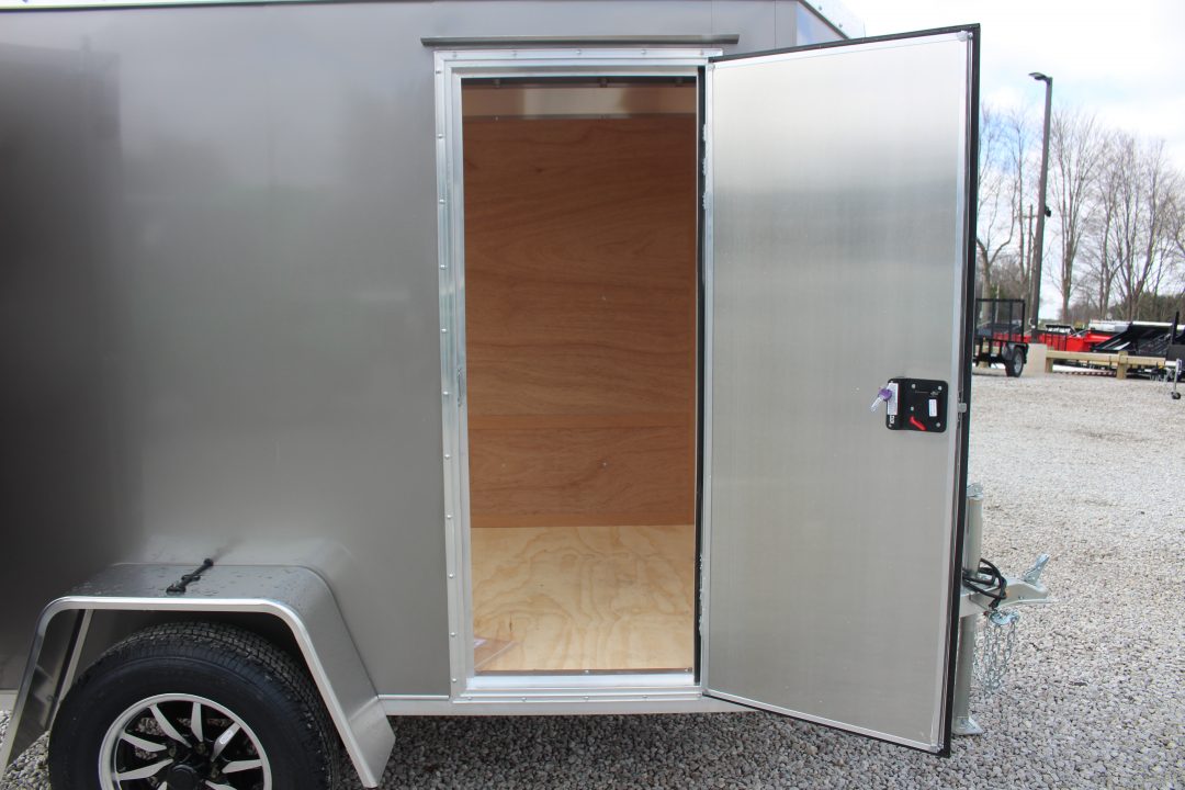 New 2026 NEO Trailers NAV 5' x 8' Aluminum Enclosed Cargo Trailer - Double Rear Door - 6' INTERIOR HEIGHT - 2500# GVW