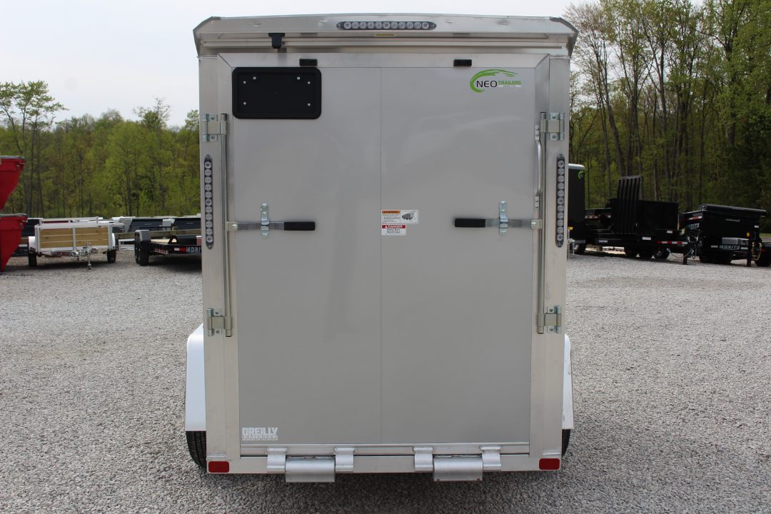 New 2026 NEO Trailers NAV 5' x 10' Aluminum Enclosed Cargo Trailer - Rear Ramp Door - 6' INTERIOR HEIGHT - 2500# GVWR