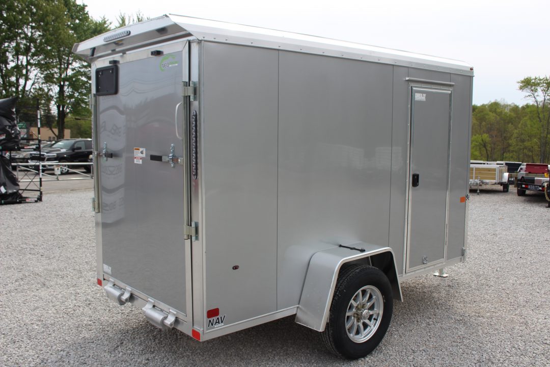 New 2026 NEO Trailers NAV 5' x 10' Aluminum Enclosed Cargo Trailer - Rear Ramp Door - 6' INTERIOR HEIGHT - 2500# GVWR
