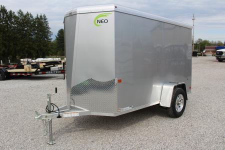 New 2026 NEO Trailers NAV 5' x 10' Aluminum Enclosed Cargo Trailer - Rear Ramp Door - 6' INTERIOR HEIGHT - 2500# GVWR
