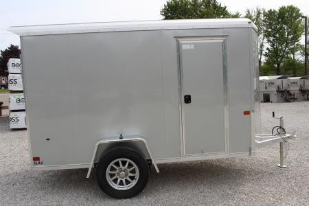 New 2026 NEO Trailers NAV 5' x 10' Aluminum Enclosed Cargo Trailer - Rear Ramp Door - 6' INTERIOR HEIGHT - 2500# GVWR
