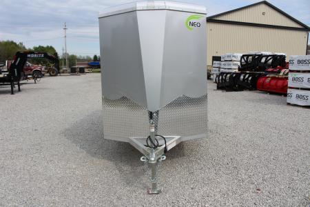 New 2026 NEO Trailers NAV 5' x 10' Aluminum Enclosed Cargo Trailer - Rear Ramp Door - 6' INTERIOR HEIGHT - 2500# GVWR