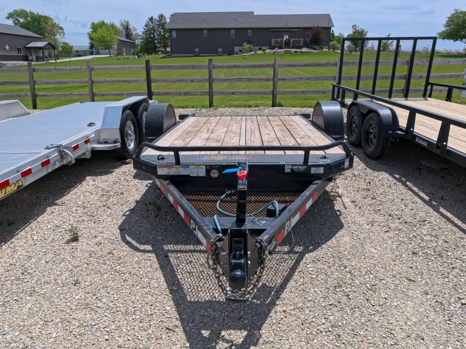 Used 2021 PJ Trailers 81 x 13 Gravity Tilt Trailer with 7K GVWR