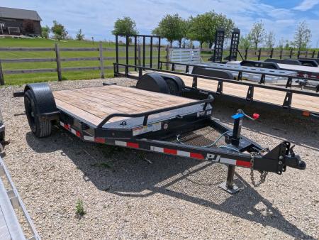 Used 2021 PJ Trailers 81 x 13 Gravity Tilt Trailer with 7K GVWR