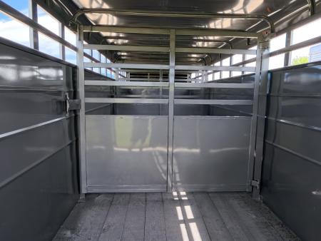 New 2027 S&S Manufacturing 6'8" x 6'6" x 24' Gooseneck Livestock with 7K Spring Axles, 14K GVWR, Extra Center Gate, Rubber Bumper and Spare Tire