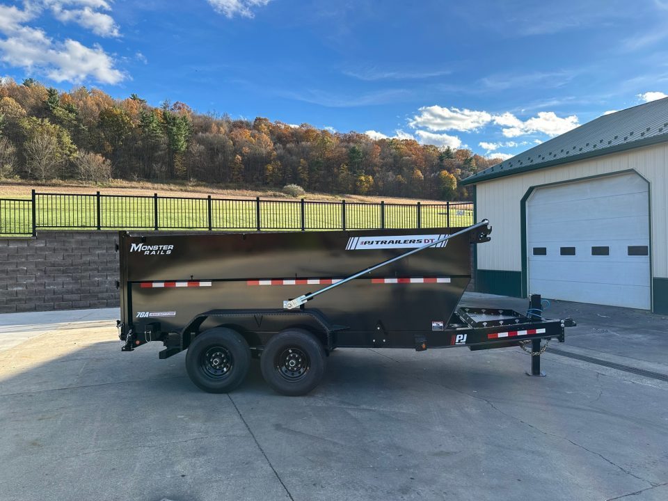 New PJ Trailers 14' Low-Pro Telescopic Dump (DT1) - 48" Sides - VOYAGER PACKAGE