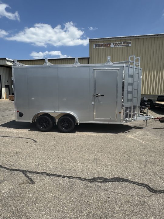 New 2026 E-Z Hauler EH7X14 Ultimate Contractor Enclosed Trailer Barn & Ramp Door
