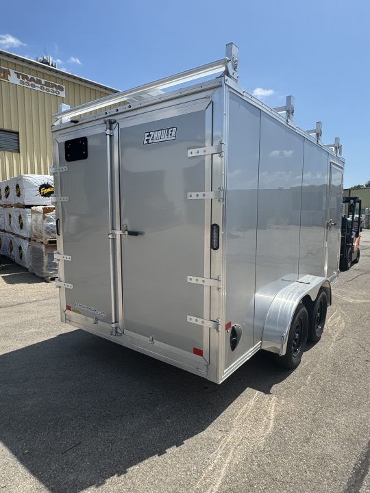 New 2026 E-Z Hauler EH7X14 Ultimate Contractor Enclosed Trailer Barn & Ramp Door