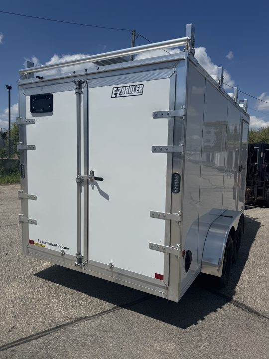 New 2026 E-Z Hauler EH7X14 Ultimate Contractor Enclosed Trailer Barn & Ramp Door
