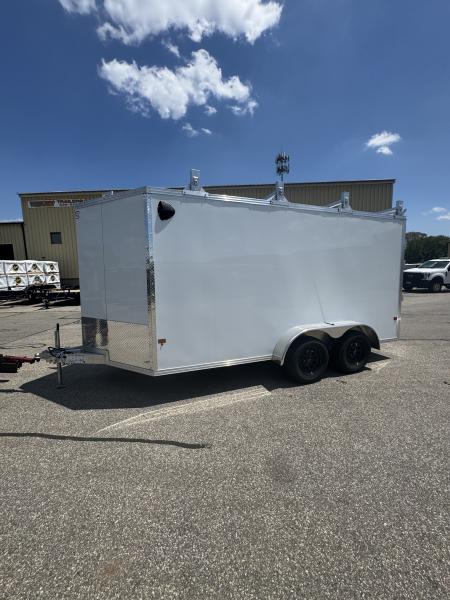 New 2026 E-Z Hauler EH7X14 Ultimate Contractor Enclosed Trailer Barn & Ramp Door