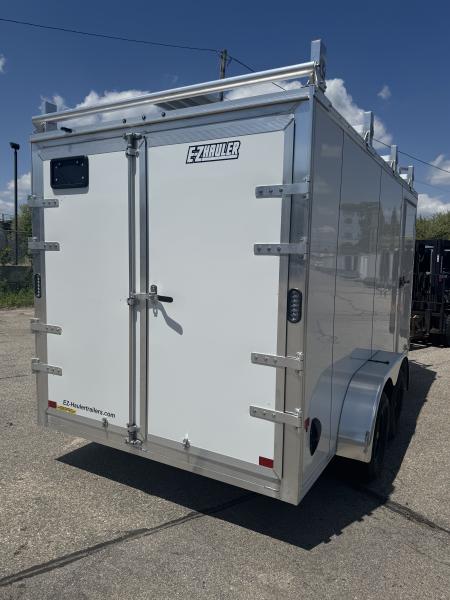 New 2026 E-Z Hauler EH7X14 Ultimate Contractor Enclosed Trailer Barn & Ramp Door