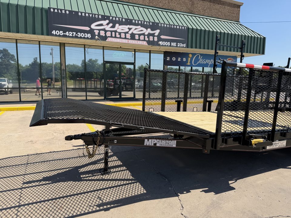 New #144267 2026 MP CUSTOMS 18 X 83 TANDEM AXLE PIPE TOP 10K LANDSCAPE TRAILER W/ 3' SIDES
