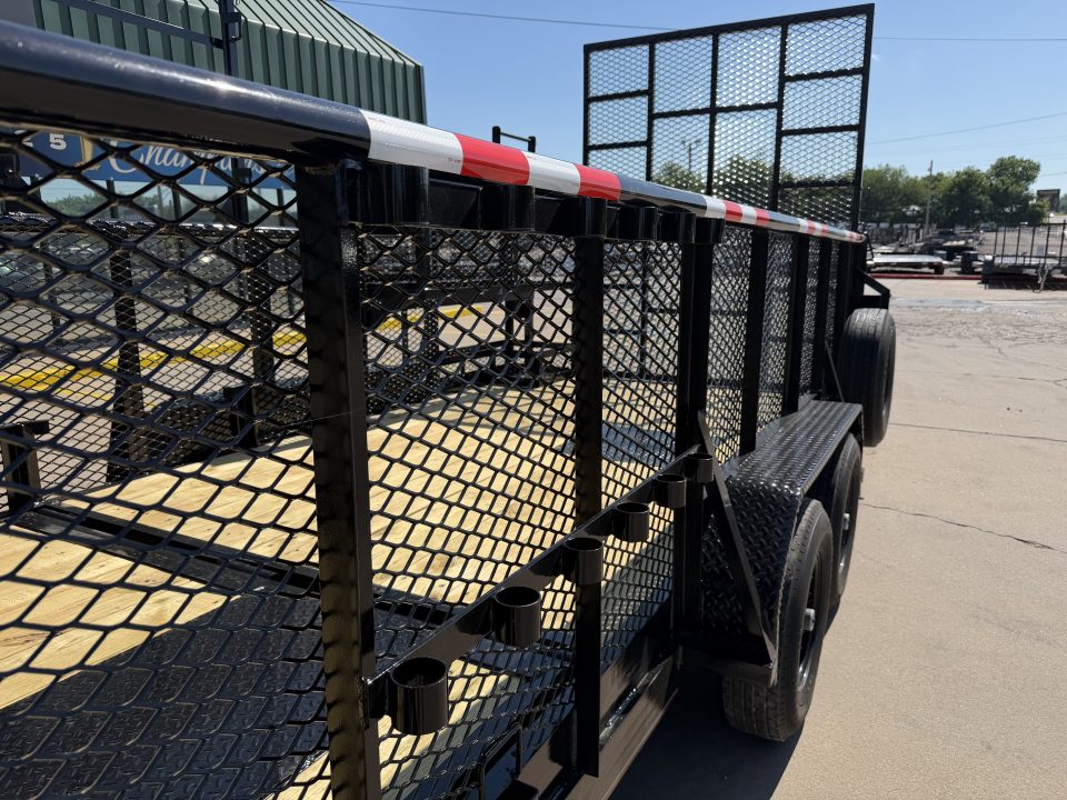 New #144267 2026 MP CUSTOMS 18 X 83 TANDEM AXLE PIPE TOP 10K LANDSCAPE TRAILER W/ 3' SIDES