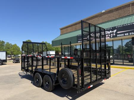 New #144267 2026 MP CUSTOMS 18 X 83 TANDEM AXLE PIPE TOP 10K LANDSCAPE TRAILER W/ 3' SIDES