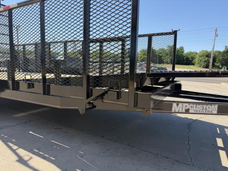 New #144267 2026 MP CUSTOMS 18 X 83 TANDEM AXLE PIPE TOP 10K LANDSCAPE TRAILER W/ 3' SIDES