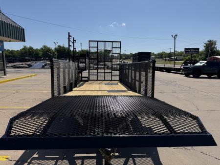 New #144267 2026 MP CUSTOMS 18 X 83 TANDEM AXLE PIPE TOP 10K LANDSCAPE TRAILER W/ 3' SIDES