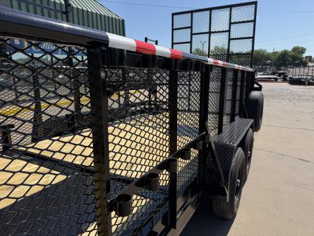 New #144267 2026 MP CUSTOMS 18 X 83 TANDEM AXLE PIPE TOP 10K LANDSCAPE TRAILER W/ 3' SIDES