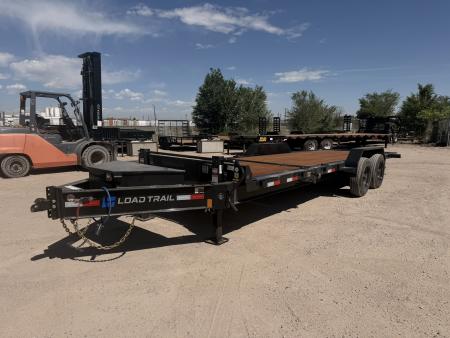 New 2026 Load Trail 7-HD22 Tilt Deck Equipment Hauler W/ Side Fork Holders 20K GVWR