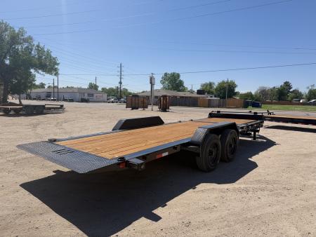 New 2026 Load Trail 7-HD22 Tilt Deck Equipment Hauler W/ Side Fork Holders 20K GVWR