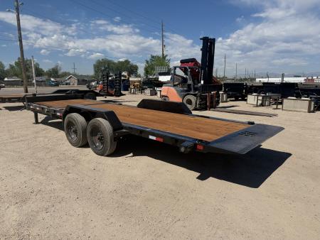 New 2026 Load Trail 7-HD22 Tilt Deck Equipment Hauler W/ Side Fork Holders 20K GVWR