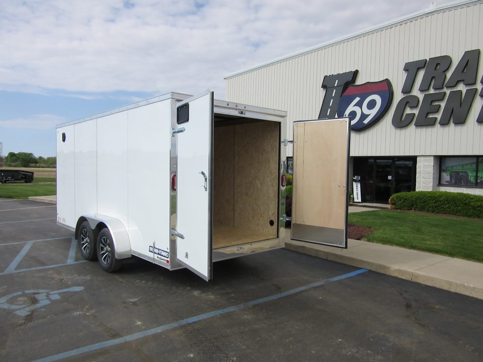 New 2026 Sure-Trac 7 x 16 STW8416TA Cargo / Enclosed Trailer 7K / Rear Double Doors