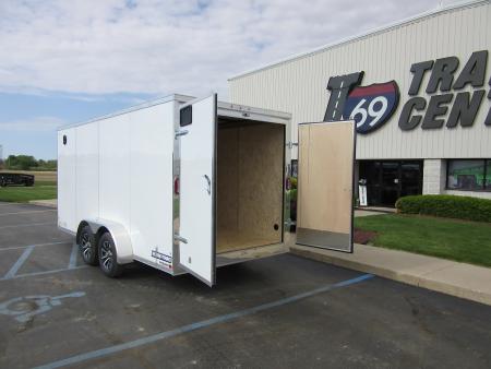 New 2026 Sure-Trac 7 x 16 STW8416TA Cargo / Enclosed Trailer 7K / Rear Double Doors