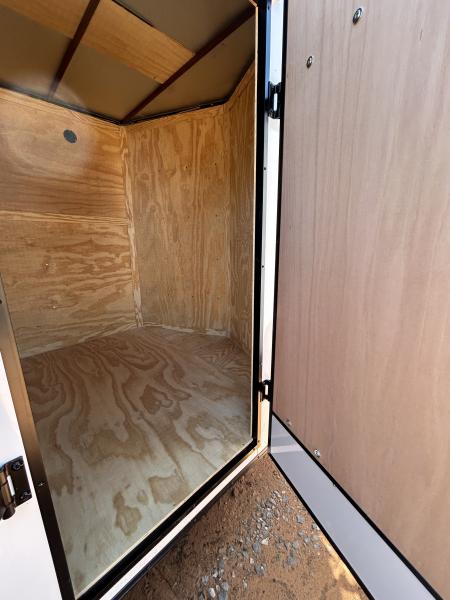 New 2026 Family Trailer 7x16 Tandem Axles Cargo / Enclosed Trailer-Screwless Exterior-Blackout Pkg-Rear Spoiler-HD Axles