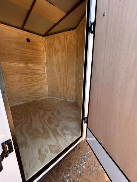 New 2026 Family Trailer 7x16 Tandem Axles Cargo / Enclosed Trailer-Screwless Exterior-Blackout Pkg-Rear Spoiler-HD Axles