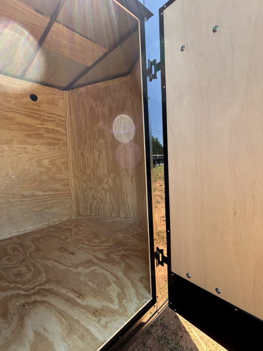 New 2026 Family Trailer 7x16 Tandem Axles Cargo / Enclosed Trailer-Screwless Exterior-Blackout Pkg-Rear Spoiler-HD Axles
