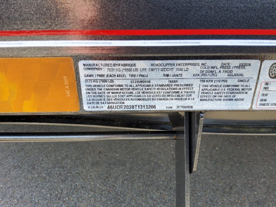 New 2026 Diamond C Trailers DEC207 Equipment Trailer