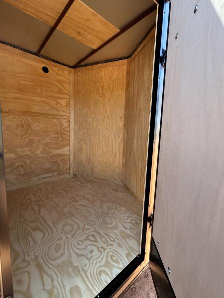 New 2026 Family Trailer 7x16 Tandem Axles Cargo / Enclosed Trailer-Screwless Exterior-Blackout Pkg.-Rear Spoiler-HDAxles