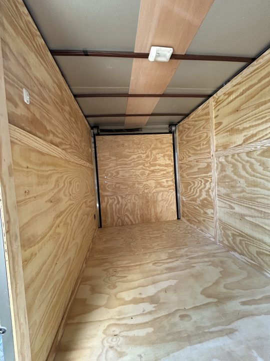 New 2026 Family Trailer 6x12 Tandem Axles Cargo / Enclosed Trailer-Screwless Exterior-Blackout Pkg.-Rear Spoiler-HD Axles