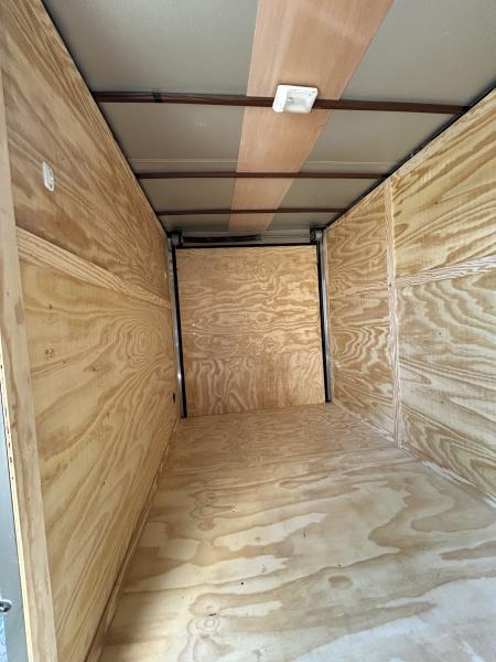 New 2026 Family Trailer 6x12 Tandem Axles Cargo / Enclosed Trailer-Screwless Exterior-Blackout Pkg.-Rear Spoiler-HD Axles