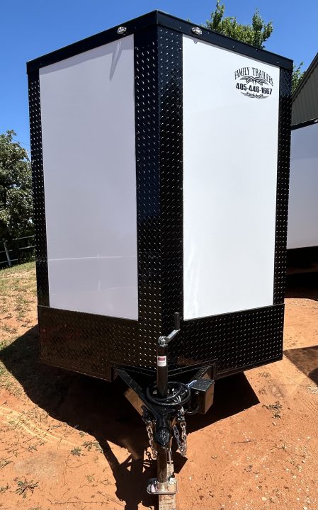 New 2025 Family Trailer 6x10 Tandem Axles Cargo / Enclosed Trailer-Screwless Exterior-Blackout Pkg-Rear Spoiler