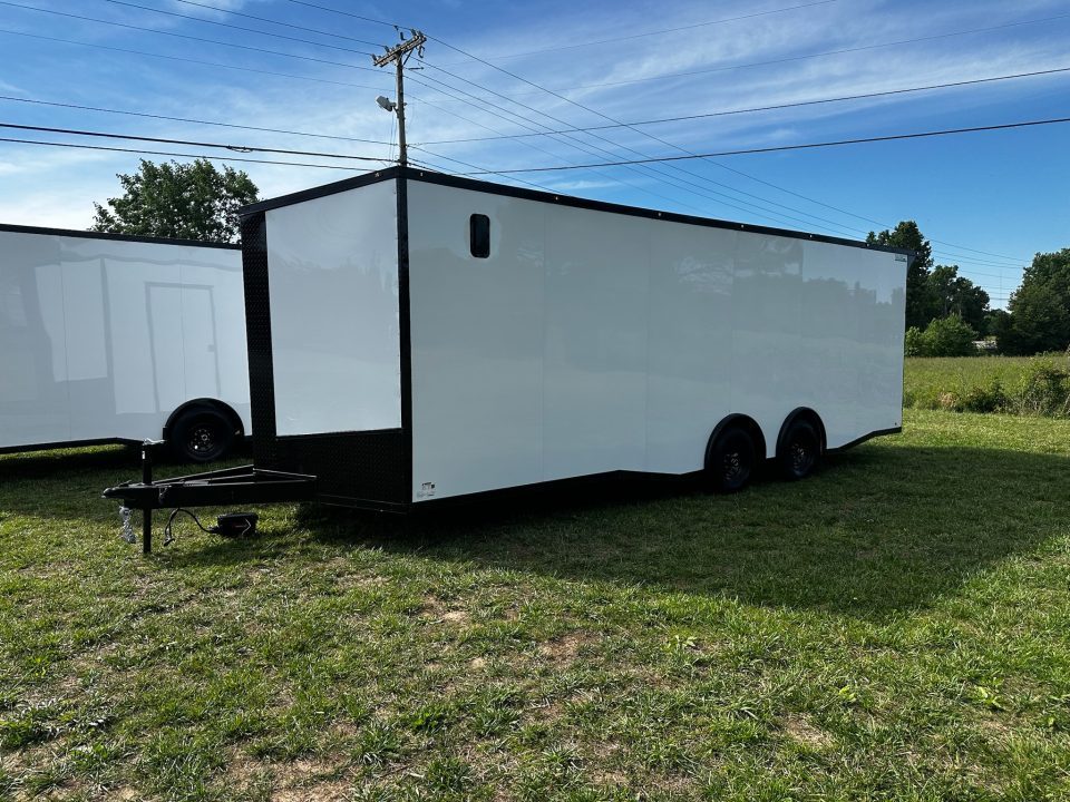 New 2026 Luxe 8.5x24 Car Hauler-5200LB Torsion Axle--Blackout-Enclosed Car Hauler