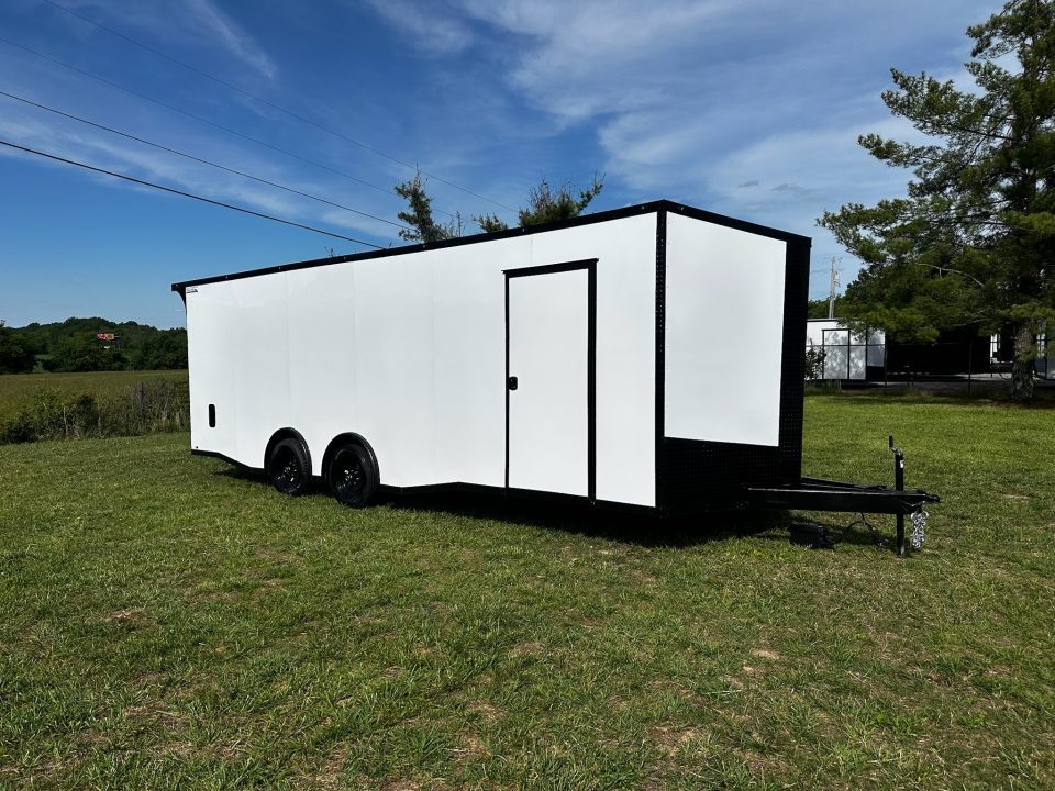 New 2026 Luxe 8.5x24 Car Hauler-5200LB Torsion Axle--Blackout-Enclosed Car Hauler