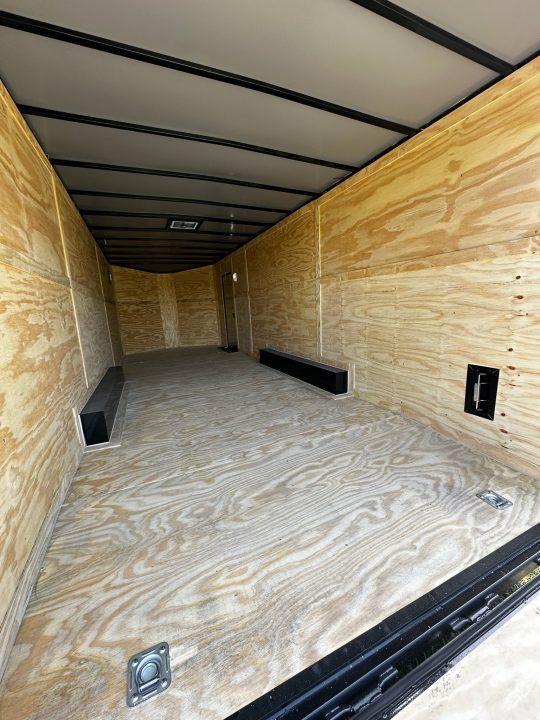New 2026 Luxe 8.5x24 Car Hauler-5200LB Torsion Axle--Blackout-Enclosed Car Hauler