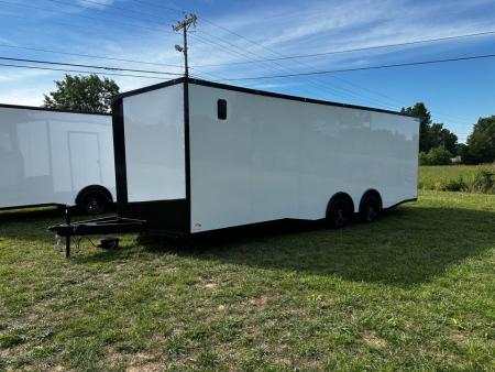 New 2026 Luxe 8.5x24 Car Hauler-5200LB Torsion Axle--Blackout-Enclosed Car Hauler