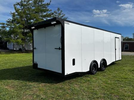 New 2026 Luxe 8.5x24 Car Hauler-5200LB Torsion Axle--Blackout-Enclosed Car Hauler