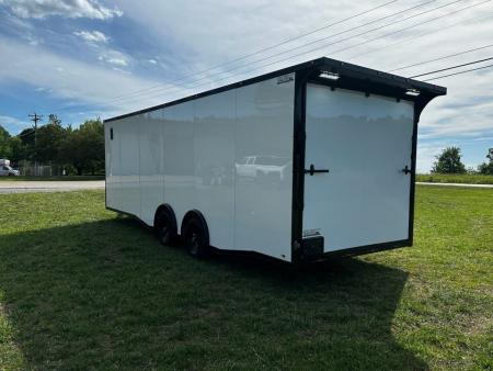 New 2026 Luxe 8.5x24 Car Hauler-5200LB Torsion Axle--Blackout-Enclosed Car Hauler