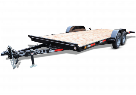 New 2026 Eagle Trailers 7' x 18' 10K Tandem Axle Tilt Trailer-Black