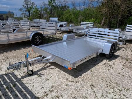 New 2026 Bear Track BTU 76 X 144S Aluminum Utility Trailer with Bi-Fold Gate and 2200 lb. GVWR