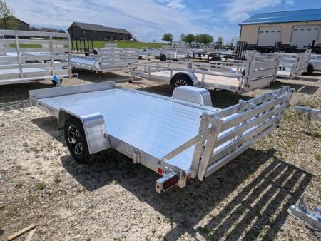 New 2026 Bear Track BTU 76 X 144S Aluminum Utility Trailer with Bi-Fold Gate and 2200 lb. GVWR