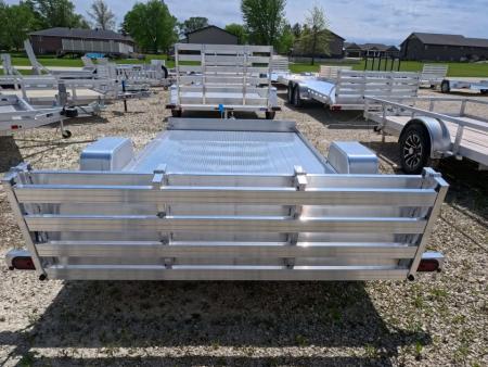 New 2026 Bear Track BTU 76 X 144S Aluminum Utility Trailer with Bi-Fold Gate and 2200 lb. GVWR